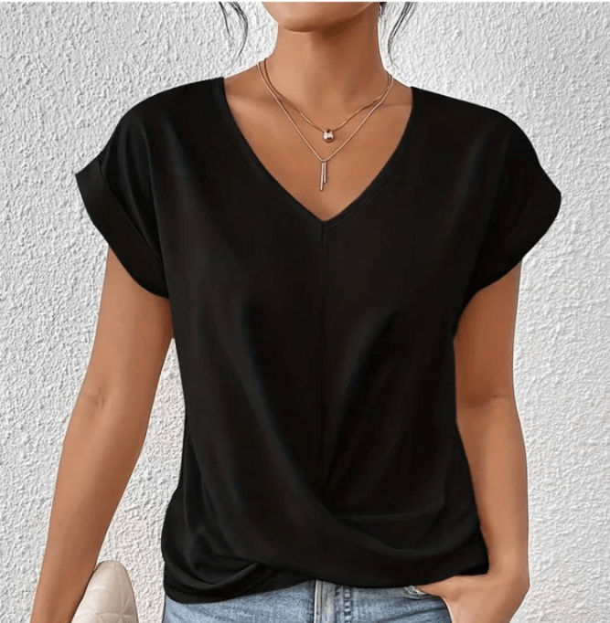 Ella V Neck Top Effortless Style & Comfort